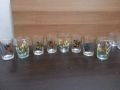 Ретро стъклени чаши , снимка 1 - Антикварни и старинни предмети - 46011362