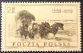 Полша, 1958 г. - лот марки на теми архитектура, риби, самолети, медали, коне, история и др., снимка 11