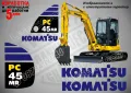 KOMATSU SK 715 стикери надписи SK715, снимка 15