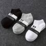 10 броя къси памучени чорапи - черни и сиви. Унисекс (unisex), снимка 1 - Мъжки чорапи - 45202046