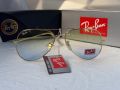 Ray-Ban RB 3026 слънчеви очила Рей-Бан авиатор жълто сини , снимка 6