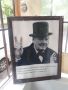 Плакат снимка картина в рамка под стъкло - Чърчил, снимка 1 - Антикварни и старинни предмети - 45827991