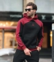 Мъжки суитшърт - Black and Red, снимка 1
