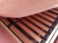 Легло от ПДЧ розово с матрак и подматрачна рамка, снимка 2