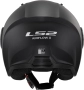 Мото Каска LS2 Open Faced Motorcycle Helmet Airflow II ECE 22.06 L Размер SOLID GLOSS BLACK-06 Черна, снимка 3