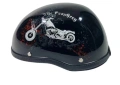 Каска за мотор тип канче - Черен Гланц, снимка 5
