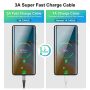 Нови 3 броя USB кабел тип C за бързо зареждане Samsung Самсунг Galaxy , снимка 6