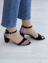 Официални дамски сандали с бляскави детайли за въздействащ външен вид, снимка 1 - Сандали - 45221940