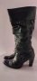 Гръцки кожени ботуши на висок ток, снимка 7