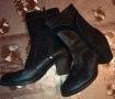 Нови Дамски Боти Изцяло от Естествена Кожа и Велур 38 , снимка 2
