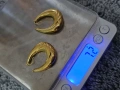 Позлатени обеци  7 грама с печат , снимка 6