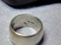 МАСИВНА СРЕБЪРНА ХАЛКА ПРЪСТЕН МАРКОВО СРЕБРО 925 СТИЛНА РЪЧНА АРТ ИЗРАБОТКА 48559, снимка 6