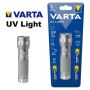 Мощен мини ув фенер UV лед лампа фенерче Varta ултравиолетова светлина, снимка 1 - Друга електроника - 45399532