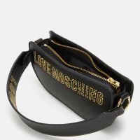 LOVE MOSCHINO 🍊 Дамска кожена чанта "BLACK & GOLD" нова с етикети, снимка 8 - Чанти - 45494551