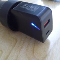 USB зарядно TE-PD02, QC3.0, 2 извода, USB-A и Type-C1, снимка 5 - Друга електроника - 45492458