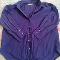 Zara лилава дамска риза, снимка 5 - Ризи - 45224372