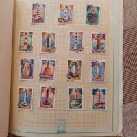 Колекция от 100 броя пощенски марки от СССР, събрани в оригинално албумче, снимка 6 - Филателия - 45379791