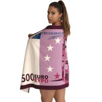 4764 Плажна кърпа 500 евро, 150×70 cm, снимка 2 - Хавлиени кърпи - 45503032