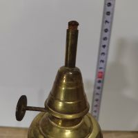 Стара месингова лампа., снимка 2 - Антикварни и старинни предмети - 45178658