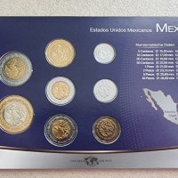 Мексико. 5 ,10 , 20, 50 цента. 1 , 2, 5  и 10 песо, снимка 7 - Нумизматика и бонистика - 44957357