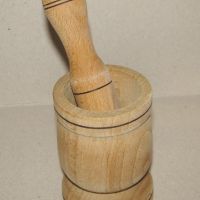 Дървен хаван 10 см дървено хаванче, съвсем запазен, чист, снимка 1 - Аксесоари за кухня - 45513304