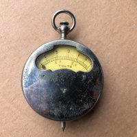 старинен джобен волтметър, снимка 1 - Антикварни и старинни предмети - 45554799