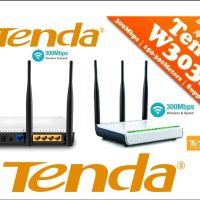 Wi-Fi Рутер Tenda W303R - 300 Mbit/s, снимка 1 - Рутери - 43739757