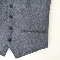 H&M Wool Vest / S* / мъжки елегантно официален елек с вълна / състояние: ново, снимка 10 - Костюми - 45201065