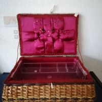 Автентична ратанова дамска чанта-кош и плетен панер., снимка 11 - Антикварни и старинни предмети - 39642380