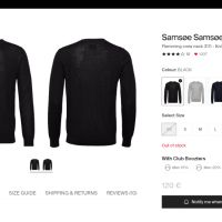 SAMSOE SAMSOE Flemming Crew Neck 3111 100% Merino Wool размер L / XL Блуза 100% Мерино Вълна - 1059, снимка 2 - Блузи - 46130475