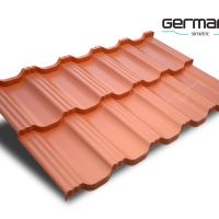 Покрив с метални керемиди Germania ламарина МАТ 0,5мм, снимка 4 - Строителни материали - 45836036