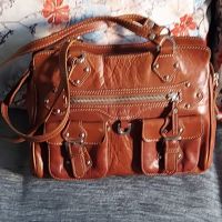 Винтидж чанта от естествена кожа "Adax" / genuine leather handbag , снимка 1 - Чанти - 45199837