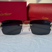 Cartier висок клас слънчеви очила Мъжки Дамски слънчеви с дървени дръжки, снимка 12 - Слънчеви и диоптрични очила - 45584792