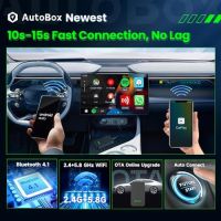 Нов 2 в 1 автомобилен Адаптер Autobox за безжичен CarPlay и Android Auto , снимка 3 - Друга електроника - 45175155