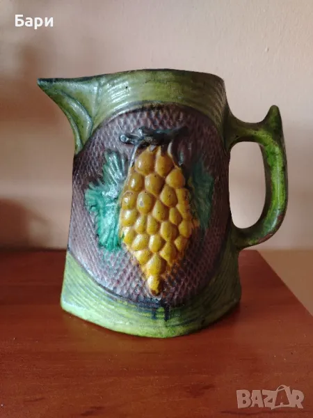 Стара красива кана - Троянска керамична, снимка 1