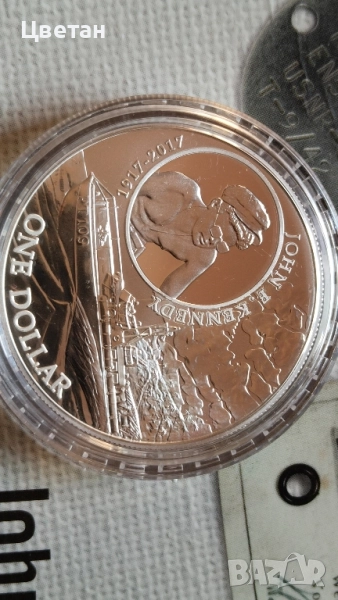 Сребърна инвестиционна монета,Джон Кенеди., снимка 1