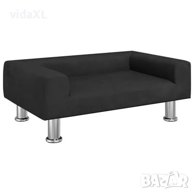 vidaXL Кучешко легло черно 70x45x26,5 см кадифе（SKU:171922), снимка 1