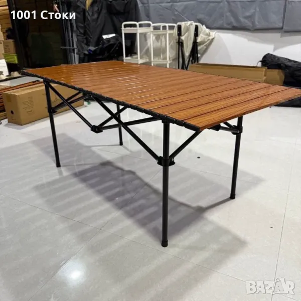 Къмпинг Маса с Подвижен Алуминиев Плот , снимка 1