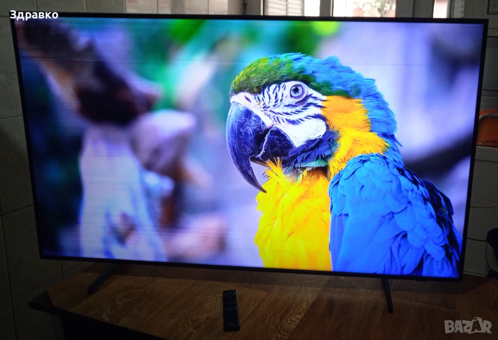 Телевизор SAMSUNG QE50Q60BAUXXH, 50", QLED, 4K Smart TV -за ремонт или за части, снимка 1