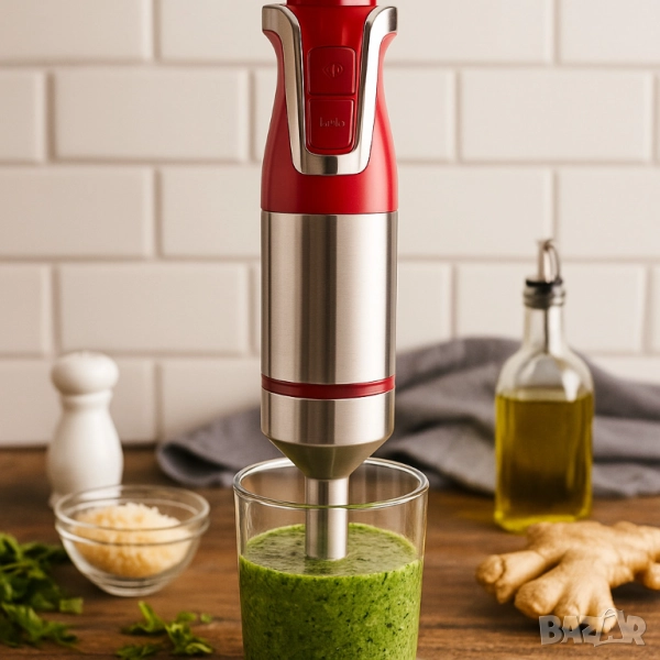 Ръчен пасатор Royalty Line RL-ESTM800, 800W с неръждаема стомана и регулатор на скоростта, снимка 1