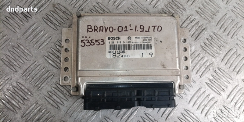Компютър Fiat Bravo 1.9JTD 2001г. 0281010341 46814535	, снимка 1