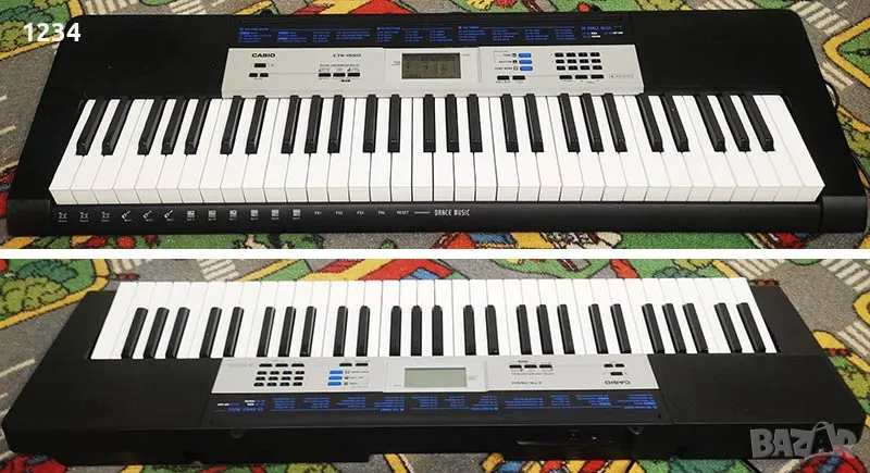 синтезатор клавир CASIO CTK-1550 с 5 октави и плътни клавиши, снимка 1