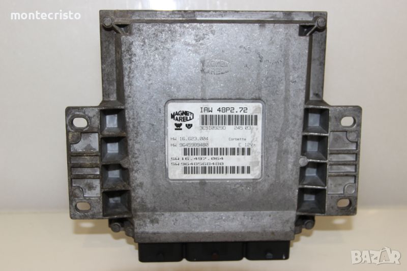 Моторен компютър ECU Citroen C3 (2002-2010г.) IAW 48P2.72 / IAW48P272 / 9645989480, снимка 1