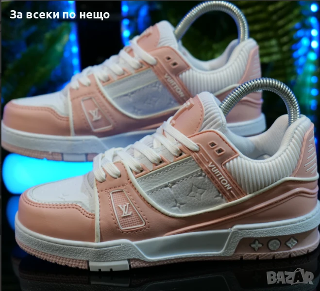 Louis Vuitton Дамски Маратонки👟Дамски Спортни Обувки Цвят Бяло И Розово Код SM-61, снимка 1