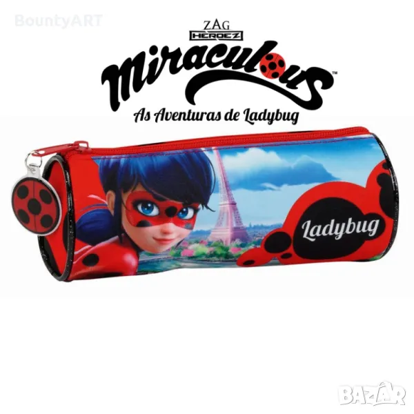 кръгъл несесер Калинката/ Miraculous, снимка 1