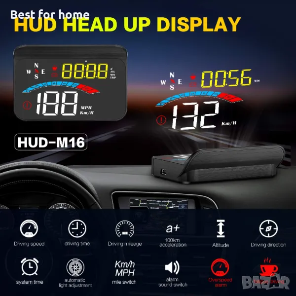 GULFLINK GPS Head Up Display M16, снимка 1