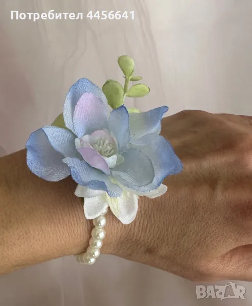 Сватбени бутониери, гривни за шаферки, закичванки, снимка 1