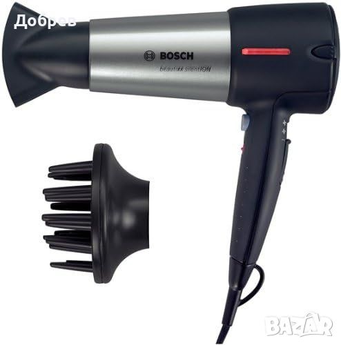 Сешоар Bosch Ion Beautixx Professional с дифузьор, 2000W. 2 скорости и 2 режима. Made in Switzerland, снимка 1