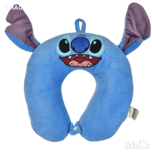 Детска възглавница за пътуване Stitch с мемори пяна, синя_1256288, снимка 1