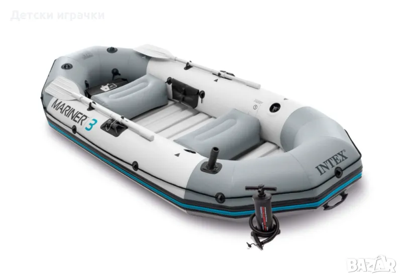 Надуваема лодка Intex Mariner 3, 297 х 127 см, за 3 души, SUPER TOUGH™, с помпа, снимка 1